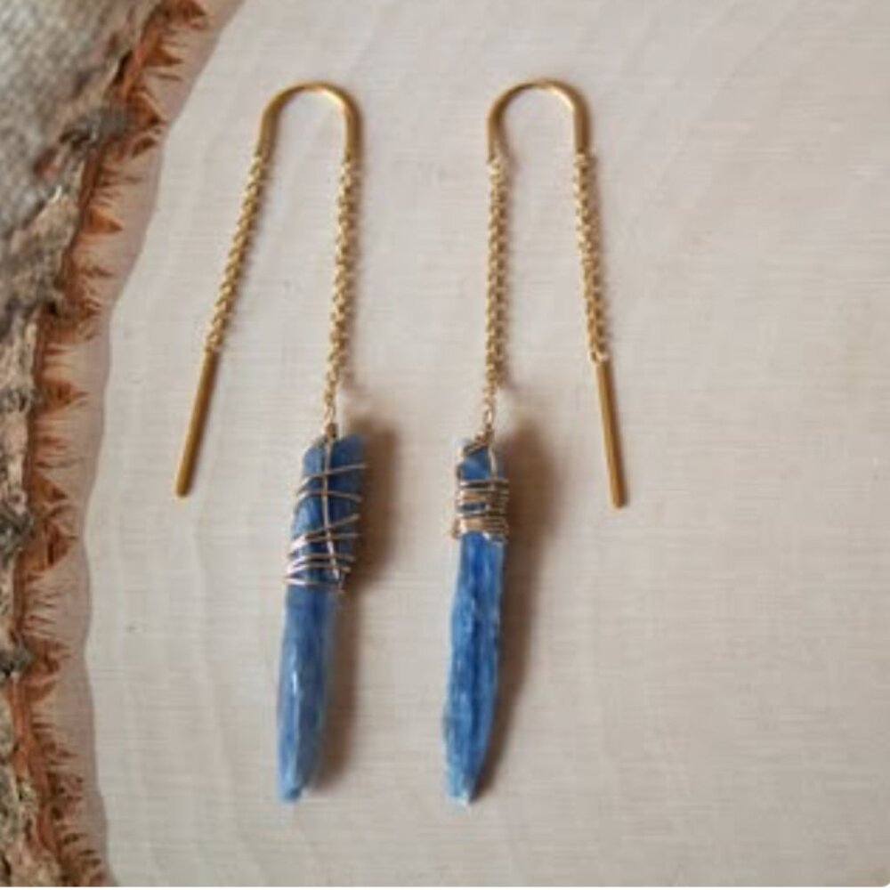 Blue Kyanite Earrings